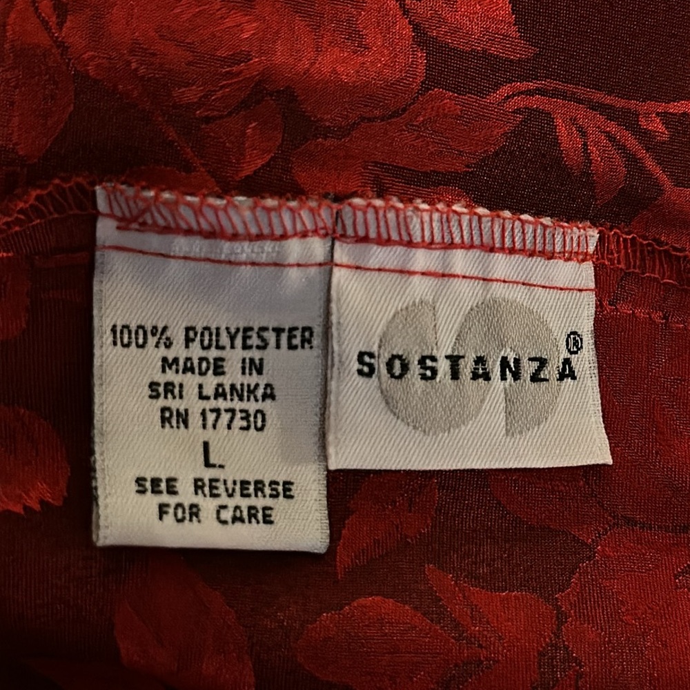 Sostanza Satin Jacquard Slip L 90s Grunge Romantic Goth Boudoir Pinup Lingerie - Picture 8 of 9